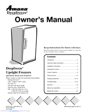 Amana 1-82034-002 Owner's Manual