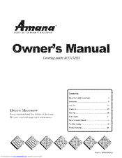 Amana ACO1520A Owner's Manual