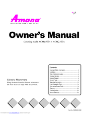 Amana ACM1460A Owner's Manual