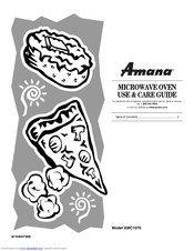 Amana AMC1070 Use And Care Manual