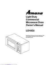 Amana LD10D2 Owner's Manual