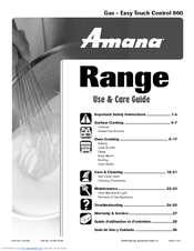 Amana AGR5835QDW Use And Care Manual