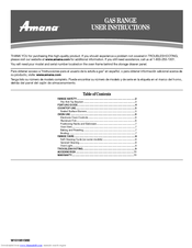 Amana AGR5844VDS User Instructions