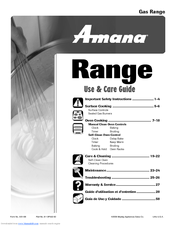 Amana AGR4412AD Use And Care Manual