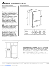 Amana ABB2221FE Product Dimensions