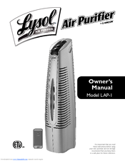 Lysol LYSOL Air Purifier LAP-1 Owner's Manual