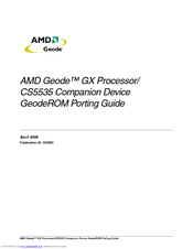 AMD Geode GX Processor Porting Manual
