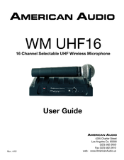 American Audio WM-UHF16 User Manual