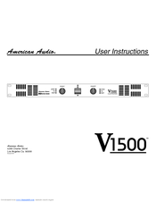 American Audio Classic A53 User Instructions