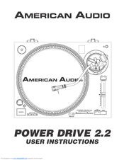 American Audio POWERDRIVE22.pdf User Instructions