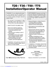 JLA /T75 Installation & Operator's Manual