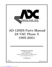 American Dryer Corp. AD-120ES II Parts Manual