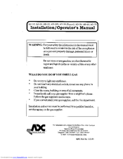 American Dryer Corp. AD-25 Installation & Operator's Manual
