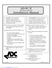 American Dryer Corp. AD-81 II Installation Manual