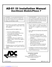 American Dryer Corp. AD-81 III Installation Manual