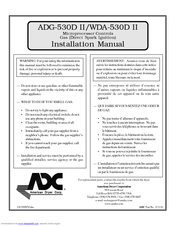 American Dryer Corp. ADG-530D II Installation Manual