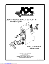 American Dryer Corp. Direct Spark Ignition ADG-530DSi II Parts Manual