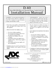 American Dryer Corp. Gas DSI/HSI/Electric/Steam/Phase 7 with S.A.F.E. D-40 Installation Manual