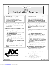 American Dryer Corp. ID-170 Installation Manual