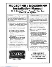 Maytag MDG50PNH Installation Manual