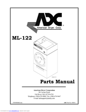 American Dryer Corp. ML-122 Parts Manual