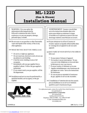 American Dryer Corp. ML-122D Installation Manual