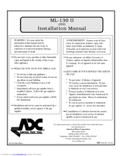 American Dryer Corp. ML-130 II Installation Manual