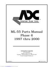 American Dryer Corp. ML-55 Phase 7 Parts Manual
