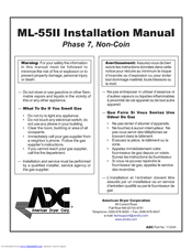 American Dryer Corp. ML-55II Installation Manual