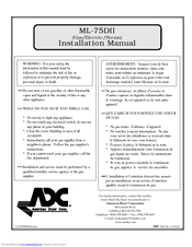 American Dryer Corp. ML-75DII Installation Manual