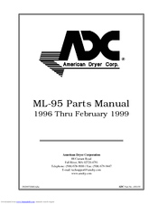 American Dryer Corp. ML-95 Phase 6 Parts Manual