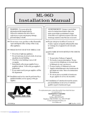 American Dryer Corp. ML-96D Installation Manual