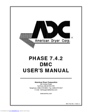 American Dryer Corp. Phase 7.4.2 DMC None User Manual