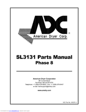 American Dryer Corp. SL31-31 Parts Manual