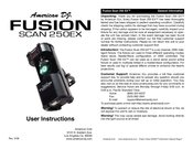 American DJ Fusion Scan 250EX User Instructions