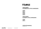 Dahle 20400 Series Operation Manual