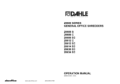 Dahle 20612 C Operation Manual