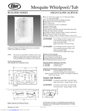 Eljer Mesquite Whirlpool/Tub 015-0225 Specification Sheet