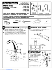 American Standard Metering 1340.725 Installation Instructions