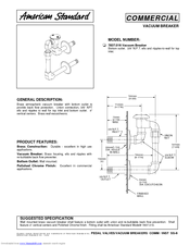 American Standard 7837.016 Specification Sheet