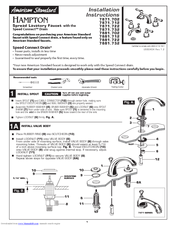 American Standard Hampton 7871.702 Installation Instructions Manual