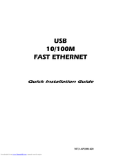 Abocom 10/100M Fast Ethernet M73-APO08-420 Quick Installation Manual