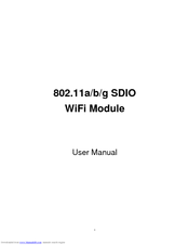 Abocom 802.11a/b/g SDIO WiFi Module SDM3100 User Manual