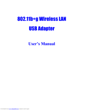 Abocom 802.11b/g Wireless LAN USB 2.0 Module WUG2660 User Manual