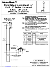 American Standard 1545.17 Installation Instructions