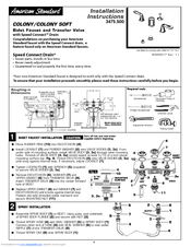 American Standard 3475.5 Installation Instructions Manual