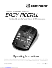 Ameriphone Digital Answering Machine Operating Instructions Manual
