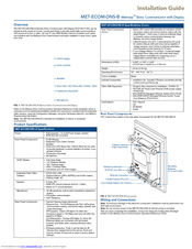 AMX MET-ECOM-DNS-B Installation Manual