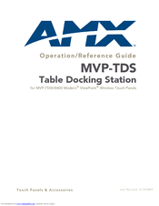 AMX MVP-TDS Operation/Reference Manual