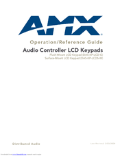 AMX DAS-KP-LCDS-W Operation/Reference Manual